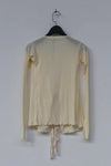 BASERANGE Cotton Long Sleeve Cardigan TTOW-RB-WI21 Seashell Eggshell
